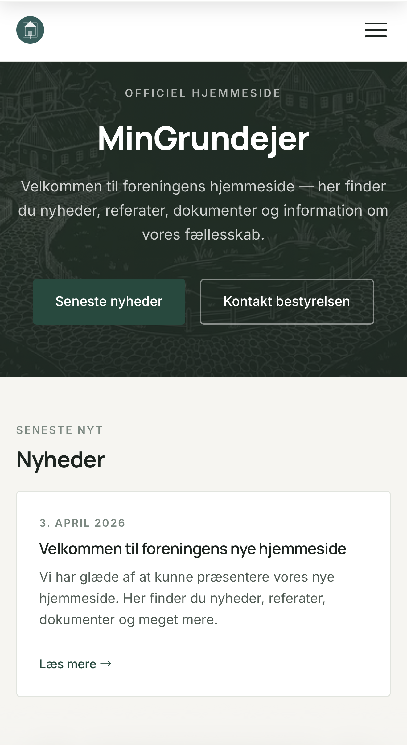 Beboernes app med nyheder og information fra grundejerforeningen